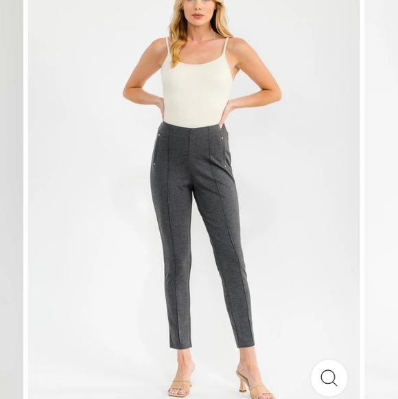 Pants - Gray Women's Slim Fit Pants